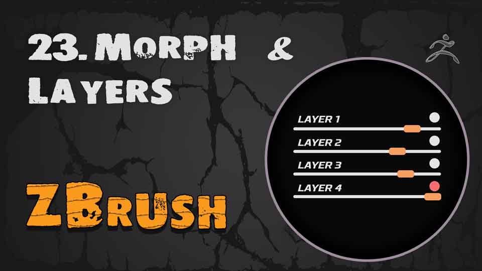 Morph Target & Layers ZBrush